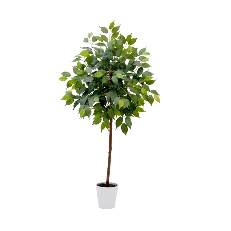4 Artificial Ficus Tree with Decorative Planter
