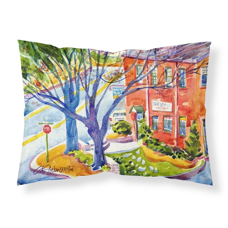 Harbour Standard Pillowcases  Artistic Decorative Front, Crisp White Back