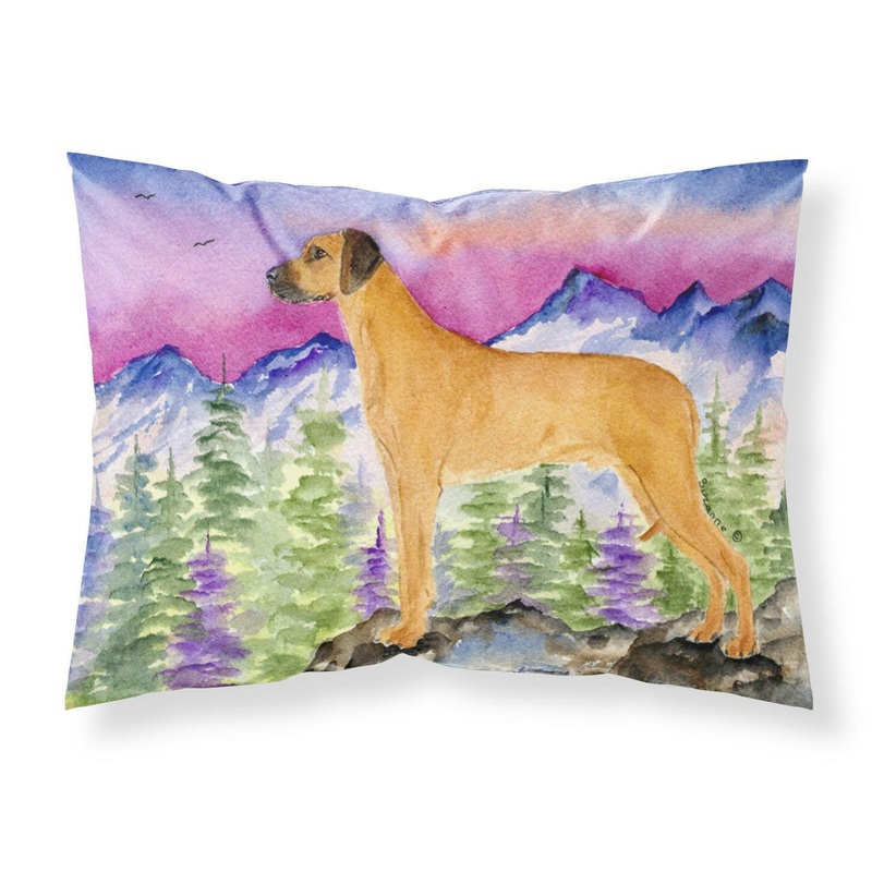 Rhodesian Ridgeback Standard Pillowcases  Artistic Decorative Front, Crisp White Back