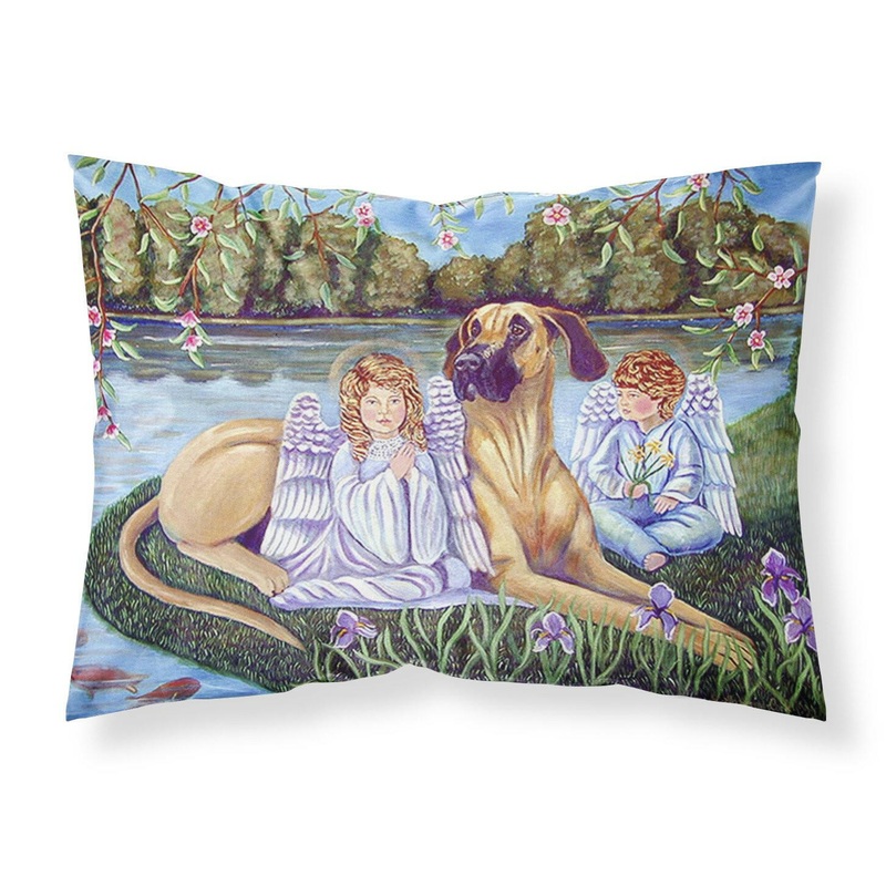 Angels with  Great Dane Standard Pillowcases  Artistic Decorative Front, Crisp White Back
