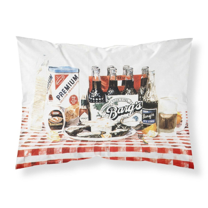 Barq's oysters Standard Pillowcases  Artistic Decorative Front, Crisp White Back