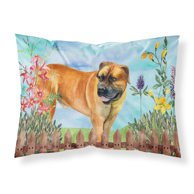 Boerboel Mastiff Spring  Standard Pillowcase  Artistic Decorative Front, White Back CK1208PILLOWCASE