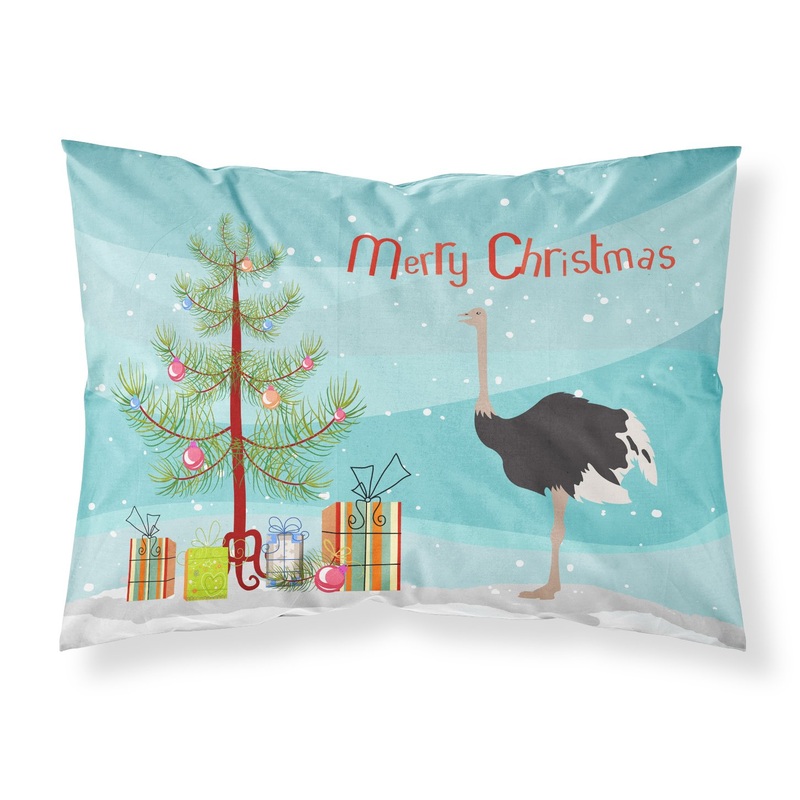 Common Ostrich Christmas Fabric Standard Pillowcase  Artistic Decorative Front, White Back BB9291PILLOWCASE