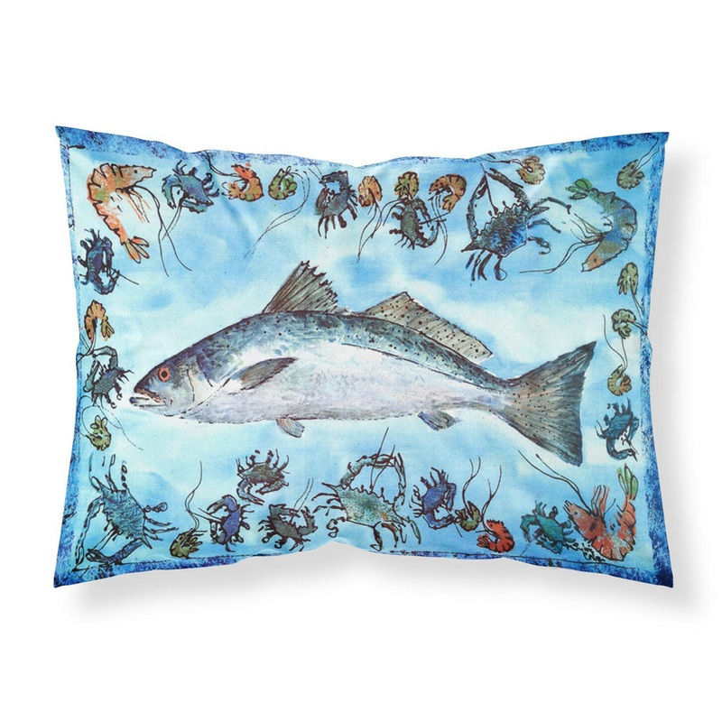 Fish Speckled Trout Standard Pillowcases  Artistic Decorative Front, Crisp White Back