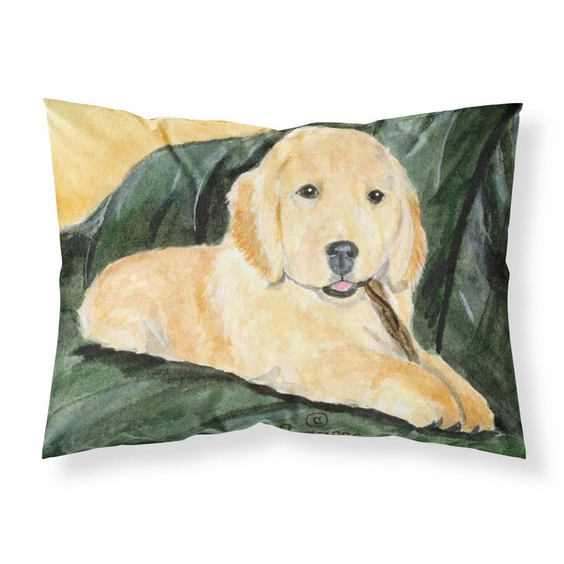 Golden Retriever Standard Pillowcases  Artistic Decorative Front, Crisp White Back