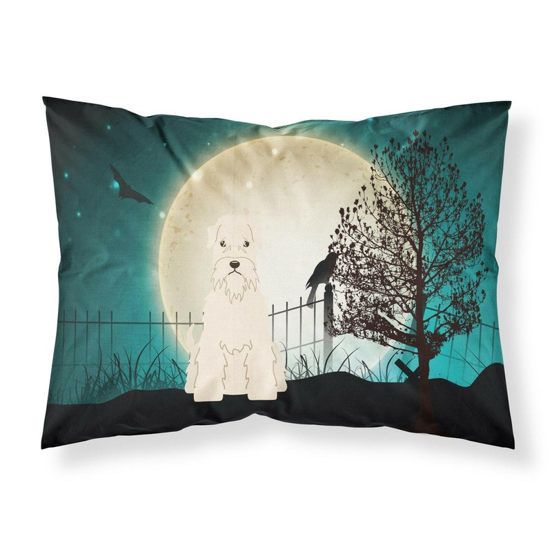 Halloween Scary Soft Coated Wheaten Terrier Fabric Standard Pillowcase  Artistic Decorative Front, White Back BB2251PILLOWCASE
