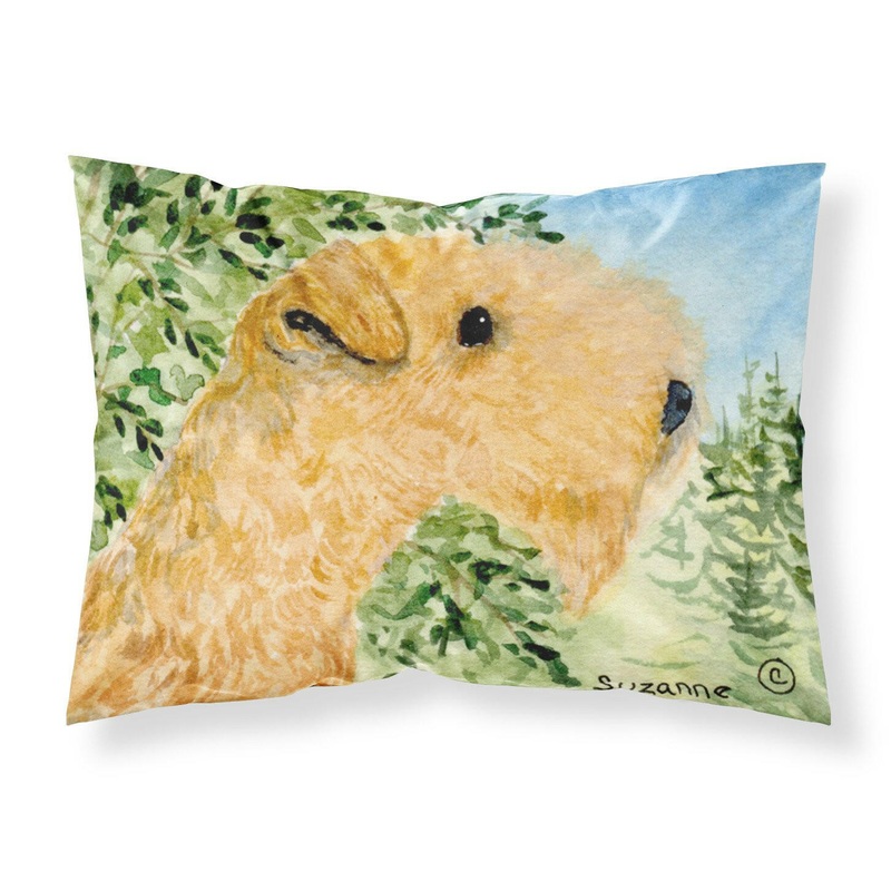 Lakeland Terrier Standard Pillowcases  Artistic Decorative Front, Crisp White Back