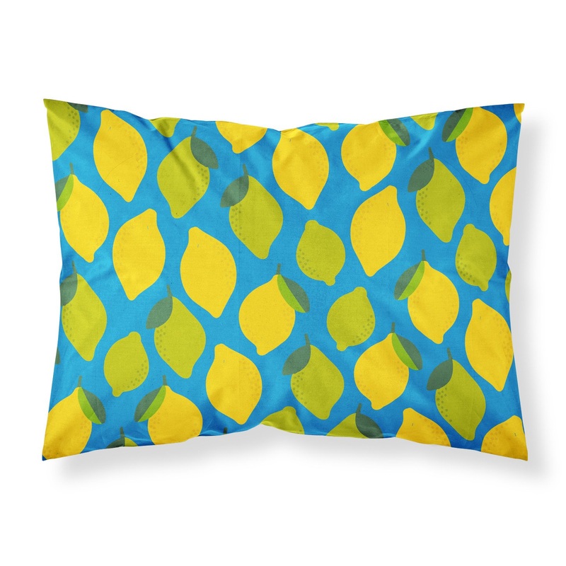Lemons and Limes Fabric Standard Pillowcase  Artistic Decorative Front, White Back BB5150PILLOWCASE