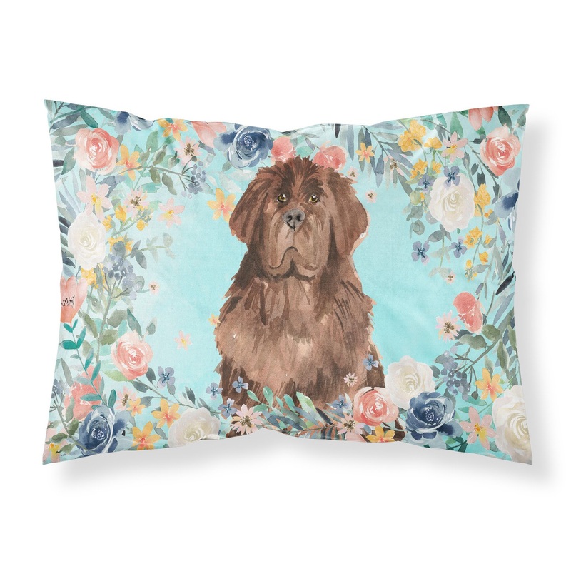 Newfoundland  Standard Pillowcase  Artistic Decorative Front, White Back CK3416PILLOWCASE