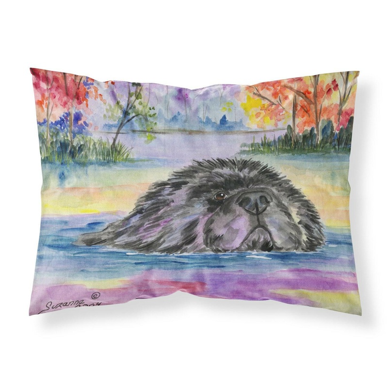Newfoundland Standard Pillowcases  Artistic Decorative Front, Crisp White Back