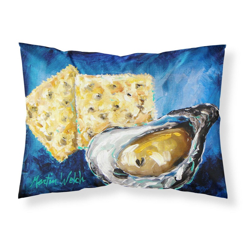 Oysters Two Crackers Standard Pillowcases  Artistic Decorative Front, Crisp White Back