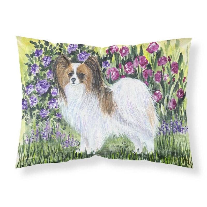 Papillon Standard Pillowcases  Artistic Decorative Front, Crisp White Back