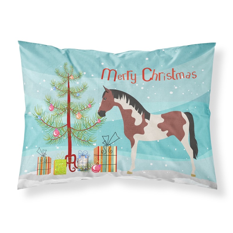 Pinto Horse Christmas Fabric Standard Pillowcase  Artistic Decorative Front, White Back BB9274PILLOWCASE