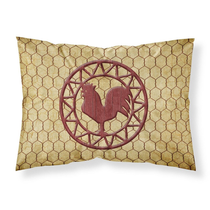 Rooster Chicken Coop Standard Pillowcases  Artistic Decorative Front, Crisp White Back SB3085PILLOWCASE