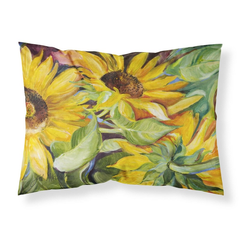 Sunflowers Fabric Standard Pillowcase  Artistic Decorative Front, White Back JMK1122PILLOWCASE