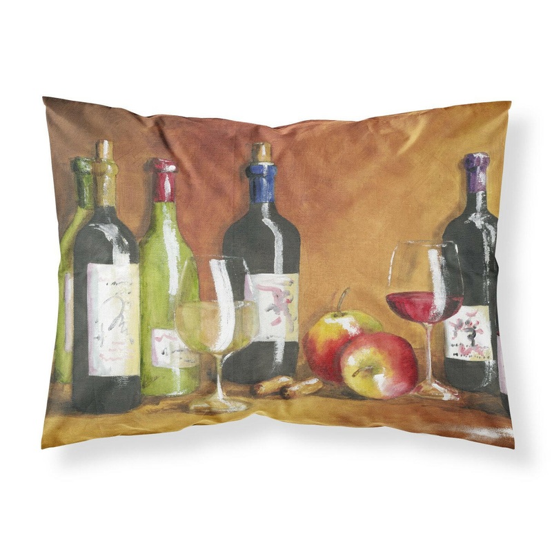 Wine by Malenda Trick Fabric Standard Pillowcase  Artistic Decorative Front, White Back TMTR300APILLOWCASE