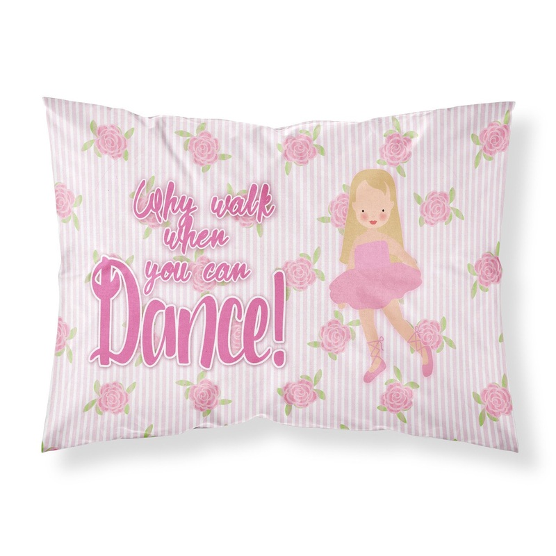 Ballet Long Blonde Hair Fabric Standard Pillowcase  Artistic Decorative Front, White Back BB5387PILLOWCASE