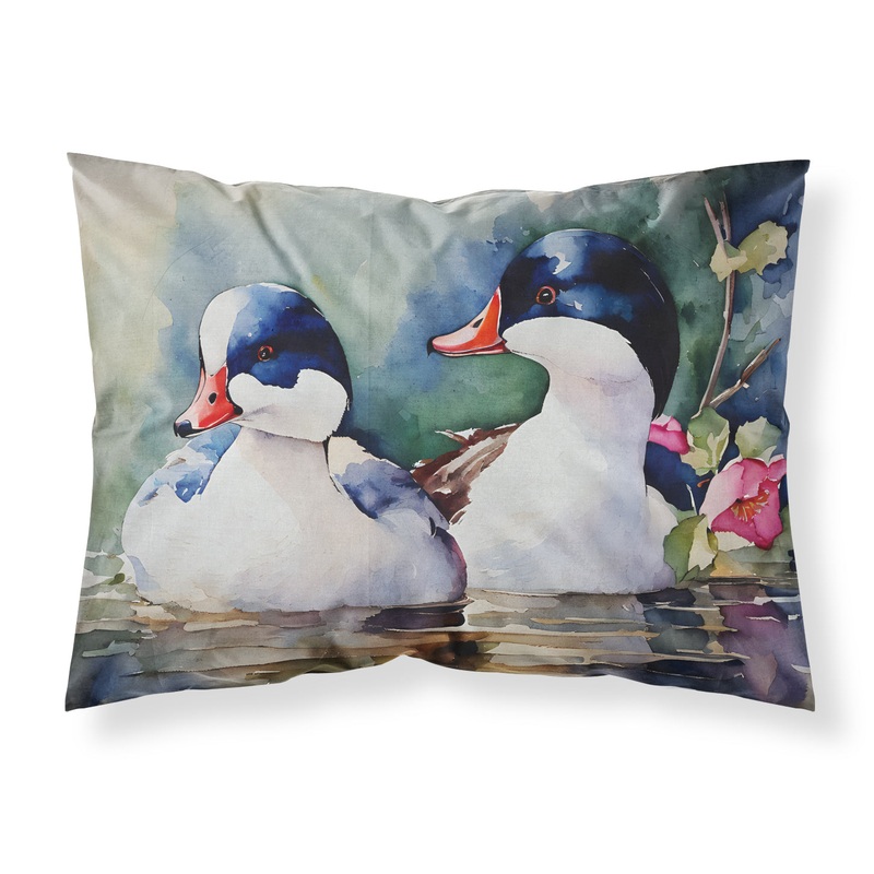 Bufflehead Standard Pillowcase  Artistic Decorative Front, White Back