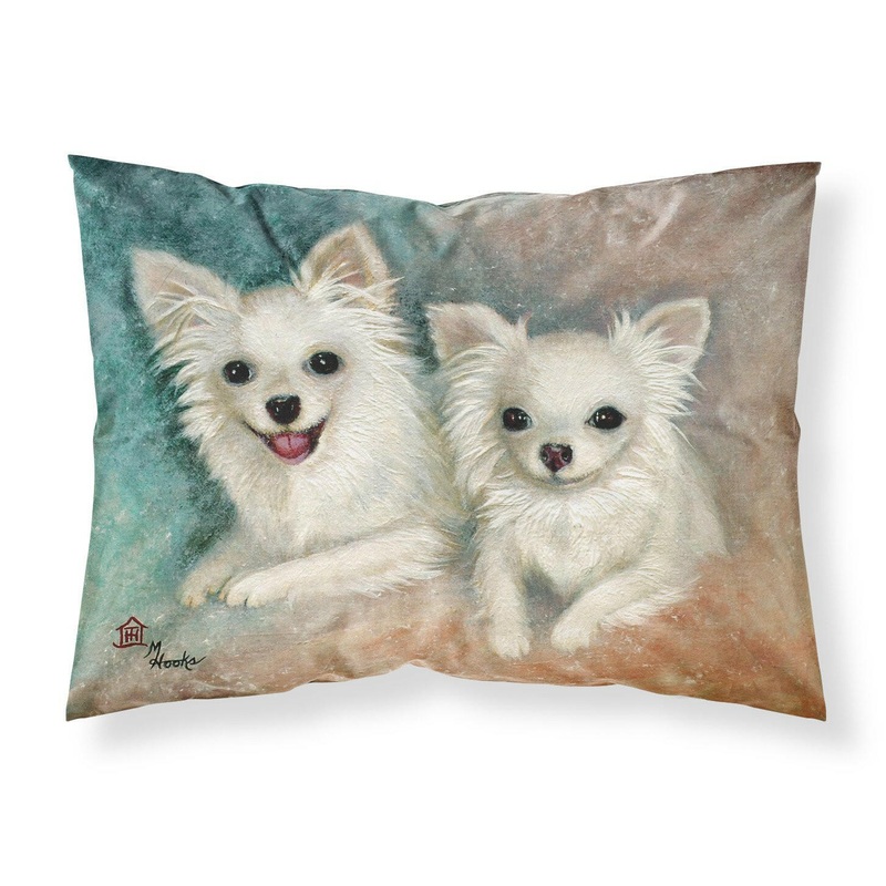 Chihuahua The Siblings Fabric Standard Pillowcase  Artistic Decorative Front, White Back MH1064PILLOWCASE