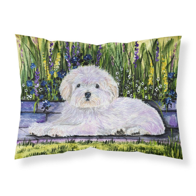 Coton de Tulear Standard Pillowcases  Artistic Decorative Front, Crisp White Back