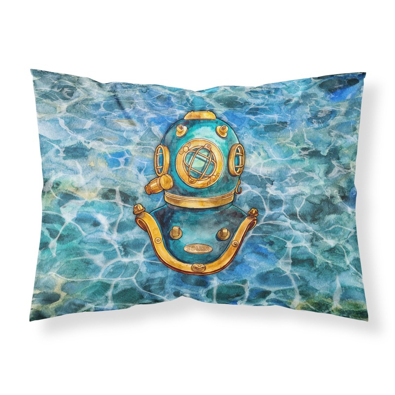 Deep Sea Diving Helmet Fabric Standard Pillowcase  Artistic Decorative Front, White Back BB5355PILLOWCASE