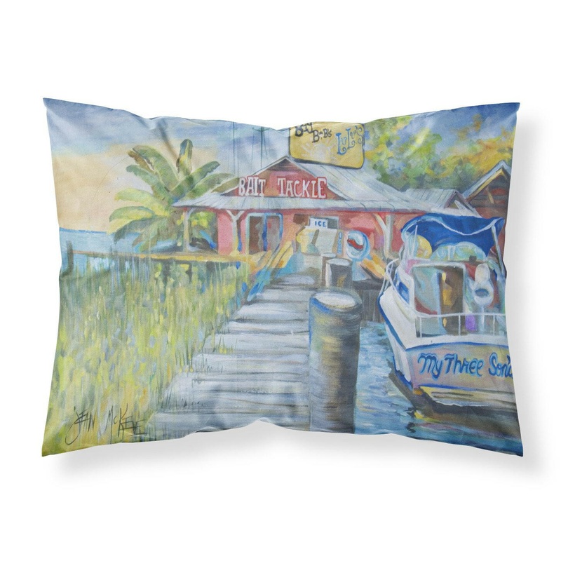 Deep Sea Fishing Boat at LuLu's Fabric Standard Pillowcase  Artistic Decorative Front, White Back JMK1050PILLOWCASE