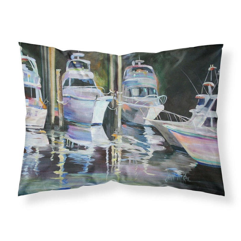 Deep Sea Fishing Boats Fabric Standard Pillowcase  Artistic Decorative Front, White Back JMK1048PILLOWCASE