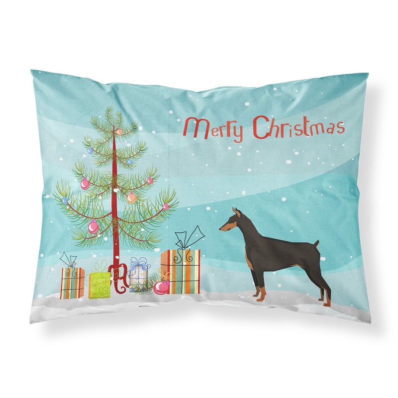 Doberman Pinscher Christmas Tree  Standard Pillowcase  Artistic Decorative Front, White Back CK3535PILLOWCASE