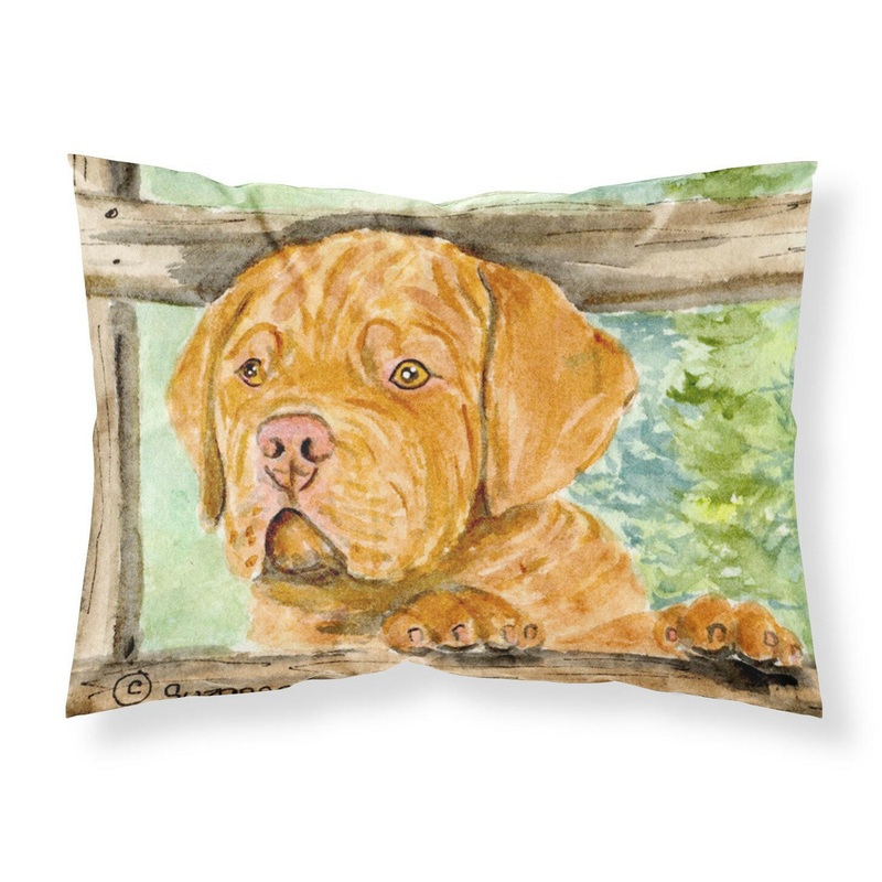 Dogue de Bordeaux Standard Pillowcases  Artistic Decorative Front, Crisp White Back