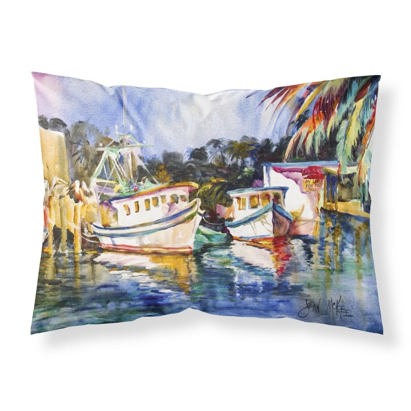 Fly Creek Fish Market Fabric Standard Pillowcase  Artistic Decorative Front, White Back JMK1045PILLOWCASE