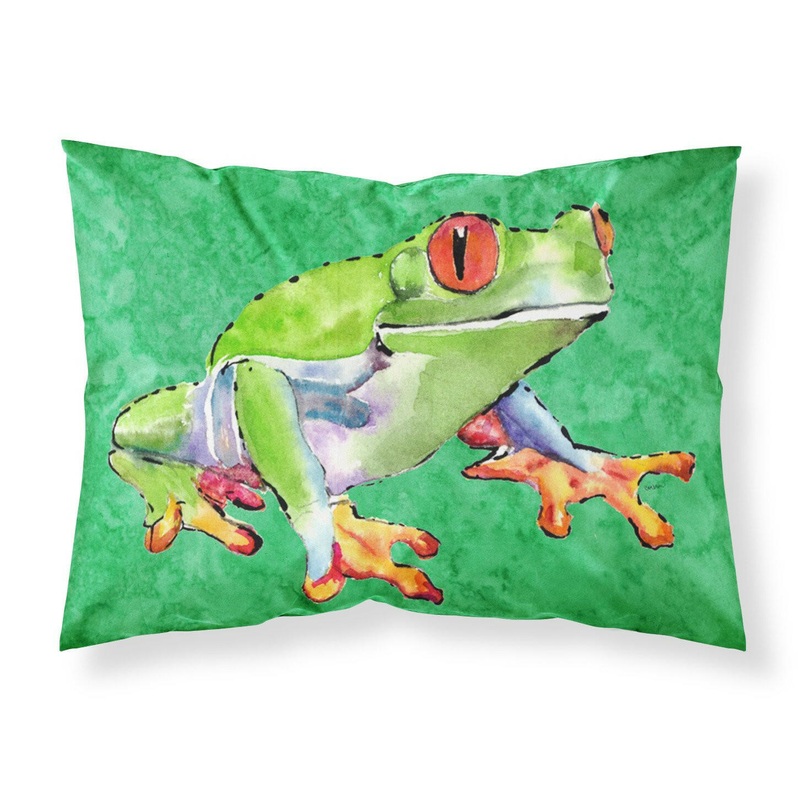 Frog  Standard Pillowcases  Artistic Decorative Front, Crisp White Back
