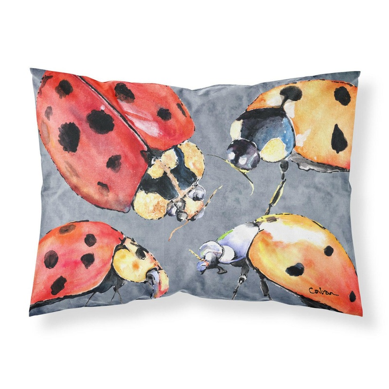 Lady Bug Multiple Standard Pillowcases  Artistic Decorative Front, Crisp White Back