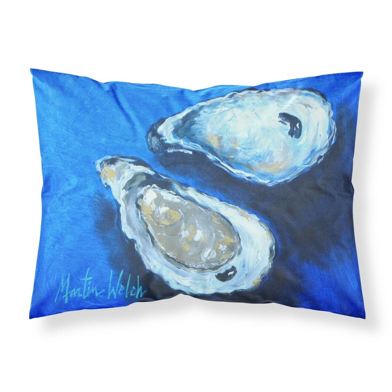 Oysters Seafood Four Standard Pillowcases  Artistic Decorative Front, Crisp White Back