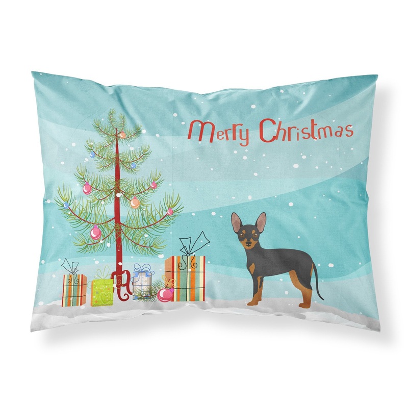 Prague Ratter Christmas Tree  Standard Pillowcase  Artistic Decorative Front, White Back CK3480PILLOWCASE