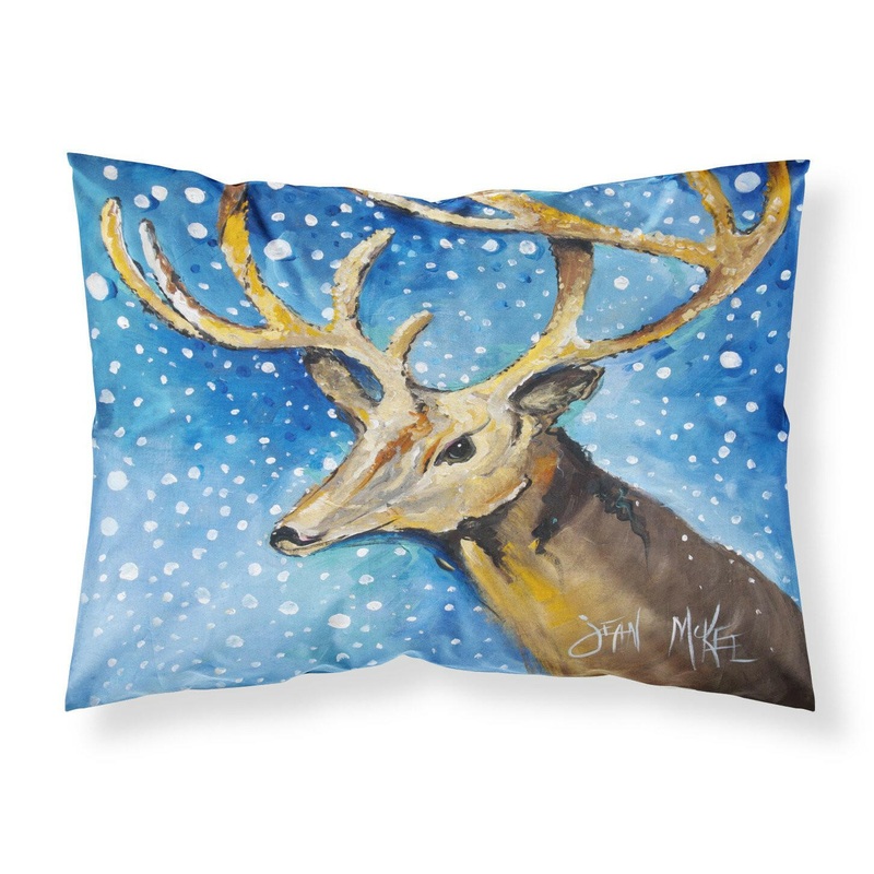 Reindeer Fabric Standard Pillowcase  Artistic Decorative Front, White Back JMK1009PILLOWCASE