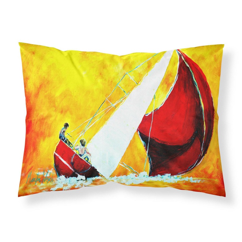 Sailboat Break Away Fabric Standard Pillowcase  Artistic Decorative Front, White Back MW1211PILLOWCASE