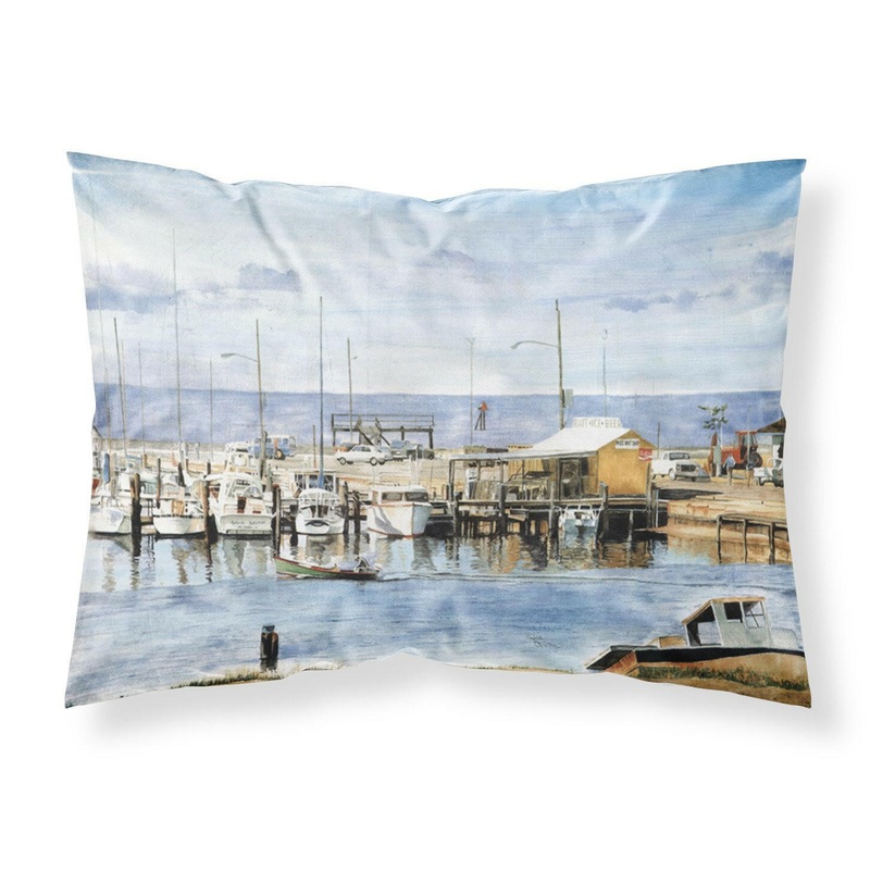 The Pass Bait Shop Standard Pillowcases  Artistic Decorative Front, Crisp White Back