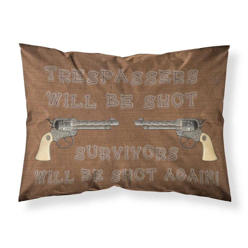 Tresspassers will be shot Moisture wicking Fabric standard pillowcase SB3063PILLOWCASE