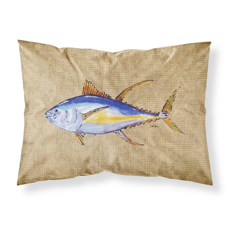 Tuna Fish Standard Pillowcases  Artistic Decorative Front, Crisp White Back