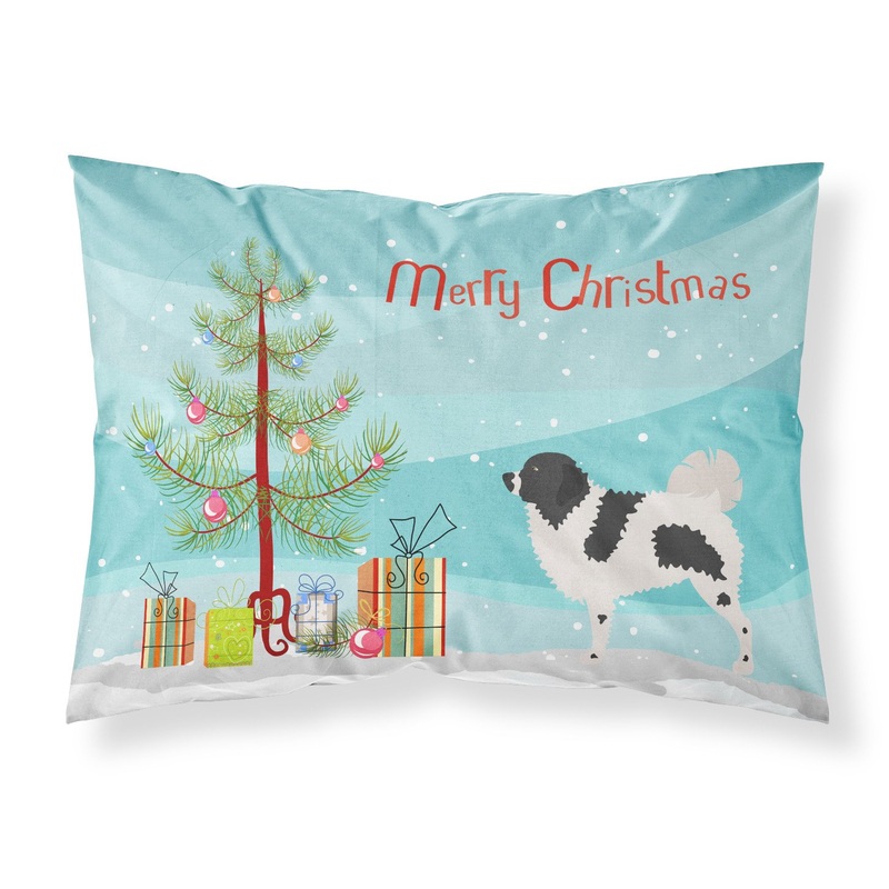 Wetterhoun Frisian Water Dog Christmas Fabric Standard Pillowcase  Artistic Decorative Front, White Back BB8444PILLOWCASE