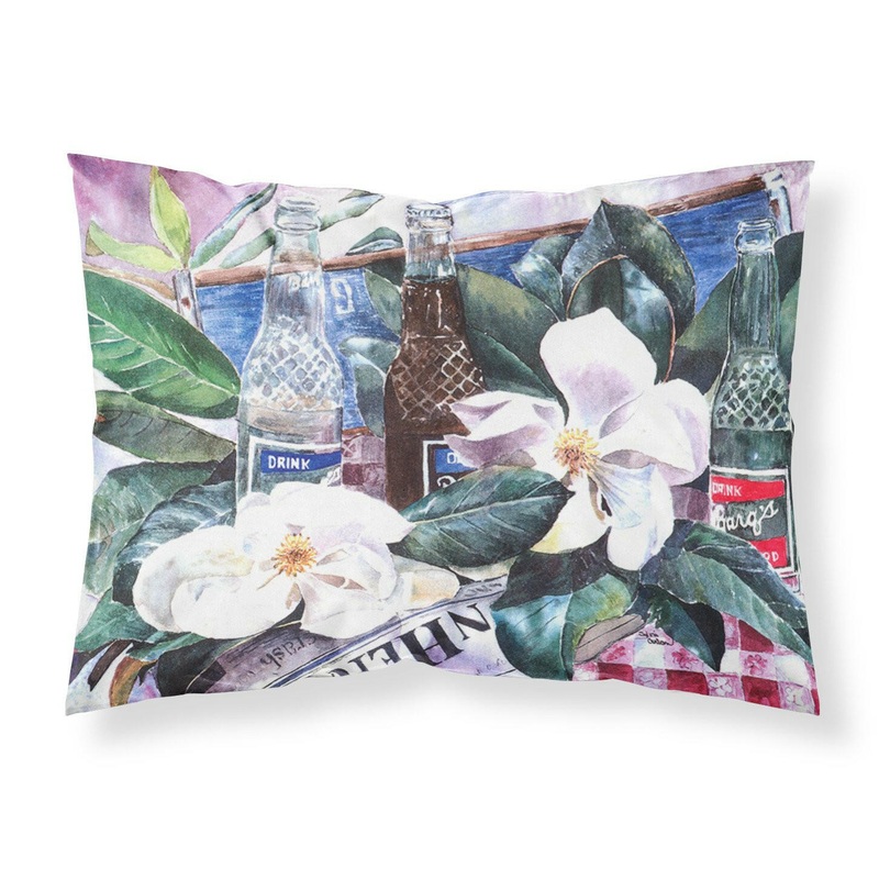 Barq's and Magnolia Standard Pillowcases  Artistic Decorative Front, Crisp White Back