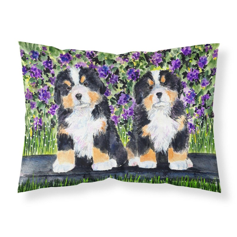 Bernese Mountain Dog Standard Pillowcases  Artistic Decorative Front, Crisp White Back