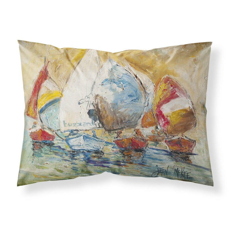 Buzzards Sailboat Race Fabric Standard Pillowcase  Artistic Decorative Front, White Back JMK1037PILLOWCASE