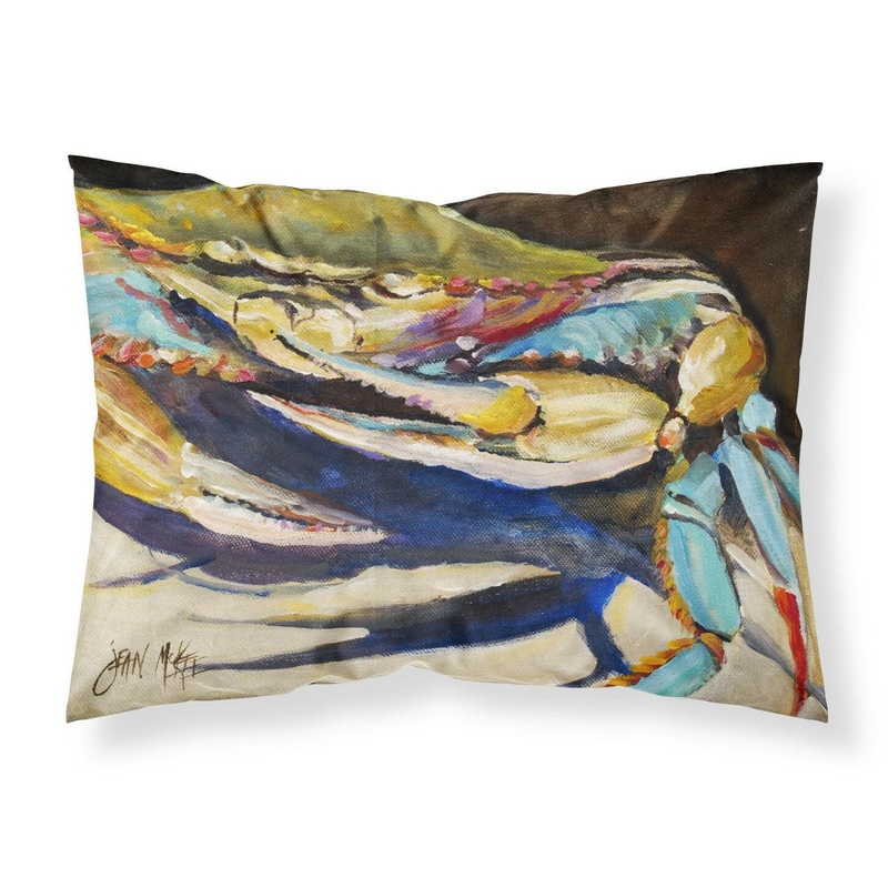 Crab to Crab Blue Crab Fabric Standard Pillowcase  Artistic Decorative Front, White Back JMK1100PILLOWCASE