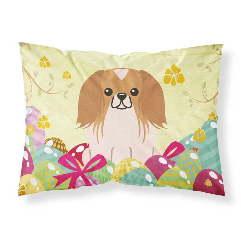 Easter Eggs Pekingnese Red White Fabric Standard Pillowcase  Artistic Decorative Front, White Back BB6103PILLOWCASE