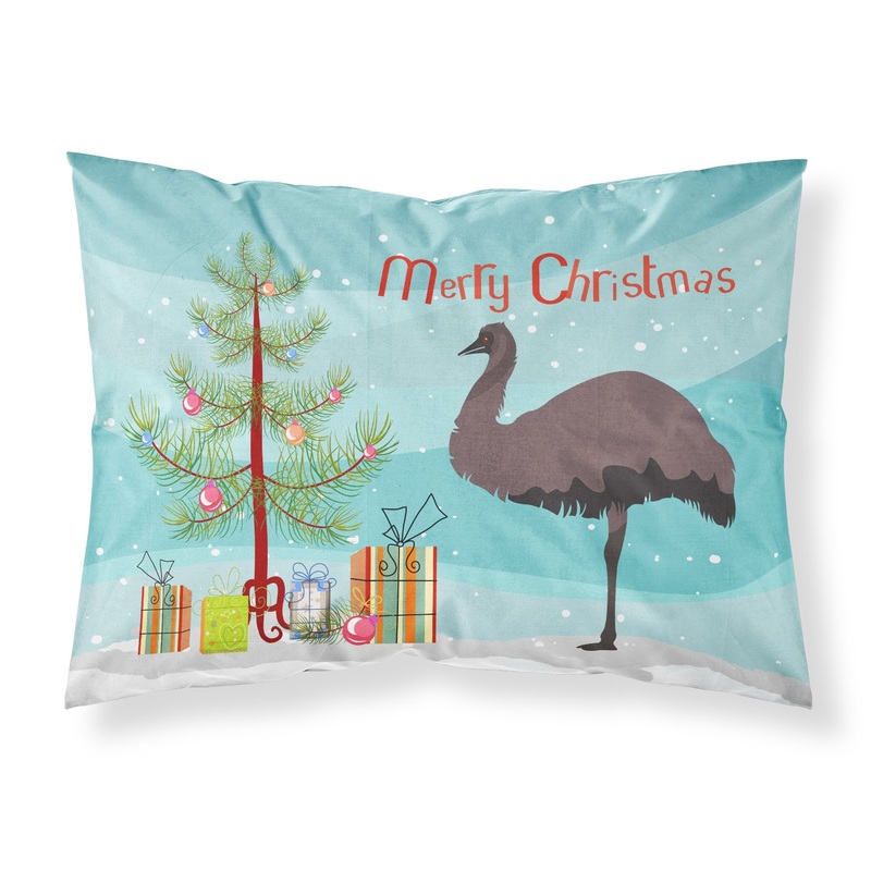 Emu Christmas Fabric Standard Pillowcase  Artistic Decorative Front, White Back BB9289PILLOWCASE