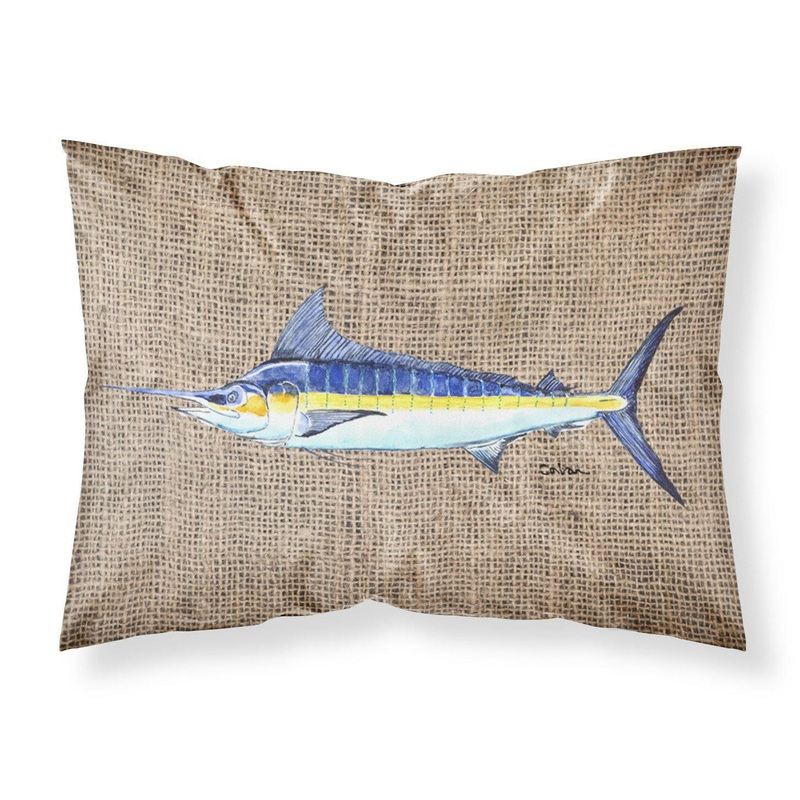 Fish - Marlin Standard Pillowcases  Artistic Decorative Front, Crisp White Back
