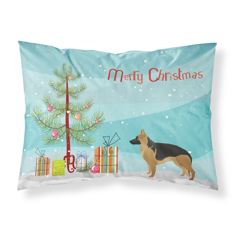 German Shepherd Christmas Tree  Standard Pillowcase  Artistic Decorative Front, White Back CK3540PILLOWCASE