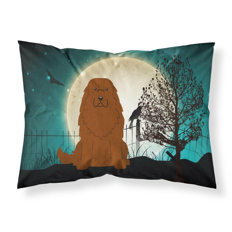 Halloween Scary Caucasian Shepherd Dog Fabric Standard Pillowcase  Artistic Decorative Front, White Back BB2240PILLOWCASE