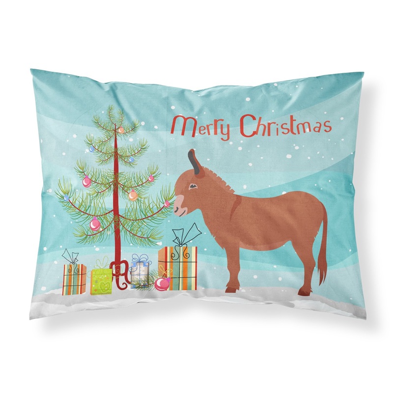 Irish Donkey Christmas Fabric Standard Pillowcase  Artistic Decorative Front, White Back BB9215PILLOWCASE
